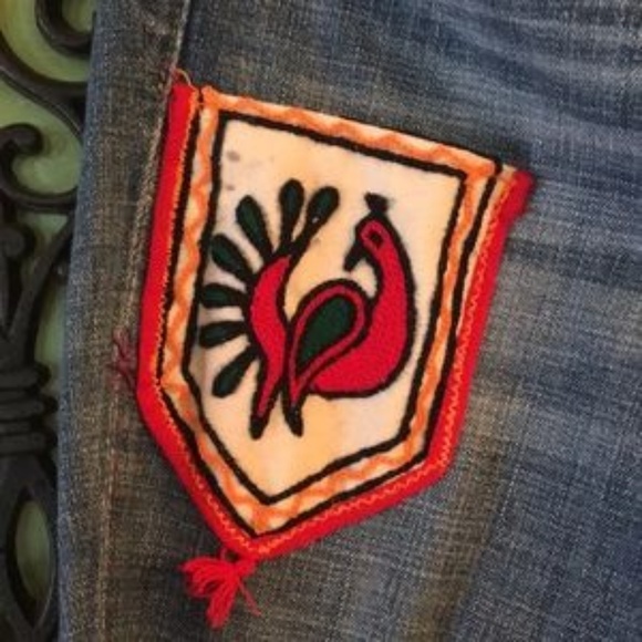 Super Hippified ~ ONE-OF-A-KIND GAP Bell-Bottom Long & Lean Jeans - Picture 6 of 10